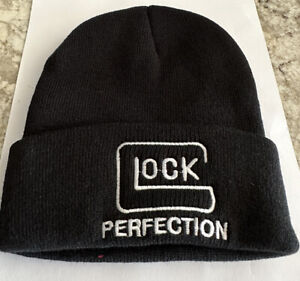 GLOCK PERFECTION  KNIT BEANIE HAT. BLACK  One Size Fits Most.