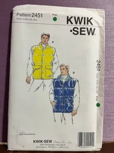 Kwik Sew 2451 Vest, sz sm-2xlg - Bild 1 von 2