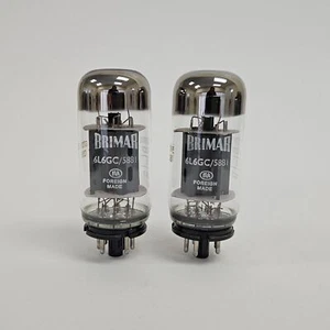 6L6GC 5881 BRIMAR FOREIGN MATCHED PAIR NOS VALVE TUBE - Afbeelding 1 van 1