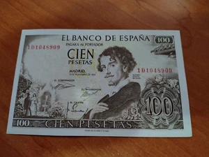Feliciano España billete de 100 pesetas año 1965 S/C. Adolfo Becquer. Original. - Picture 1 of 2