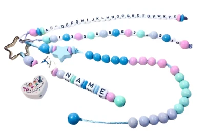 Rechenkette Schulkind mit Namen ABC Schulanfang Mädchen Einschulung - Bild 1 von 2