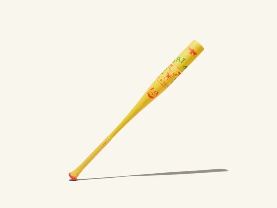 COMBAT MFG Spec A1 Rodeo Collection BBCOR 32” Bat 2025 Mess With The Bull Yellow - Image 1 of 1