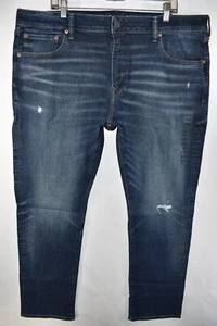 Nuevos pantalones de mezclilla American Eagle AE ajustados AirFlex + azul desgastado para hombre talla 42x32 - Imagen 1 de 11