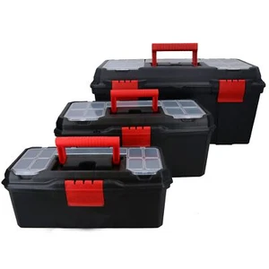 Plastic Maestro Toolbox Holdall DIY Storage Box with Handle - Picture 1 of 10