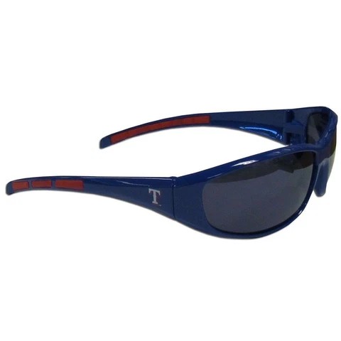 Texas Rangers Wrap Sunglasses with Microfiber Bag MLB Licensed Baseball Cover