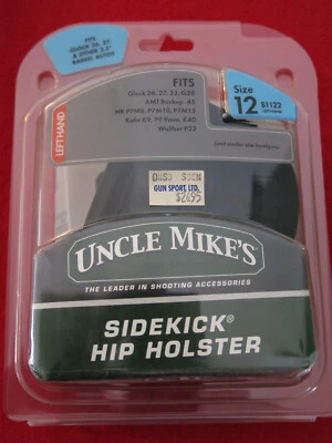 Uncle Mike's Sidekick Holster Size 12 8112-2 LH Fits Glock 26-27-33 H&K-AMT-Kahr - Image 1 of 4