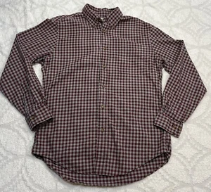 Brooks Brothers Shirt Men Sz M Flannel Regent Long Sleeve Gray/Red Plaid - Picture 1 of 8