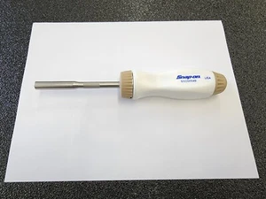 Snap-on Tools USA NEW WHITE & COMBAT TAN Ratcheting Screwdriver w/Bits SSDMR4B - Picture 1 of 10