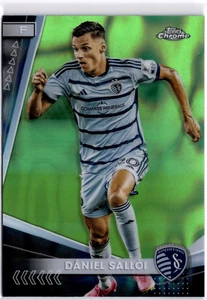 Daniel Salloi 2024 Topps Chrome MLS Green Lava Refractor #46 Sporting KC - Picture 1 of 2