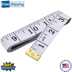 Soft Tape Measure Double Scale Body Sewing Flexible Ruler for Multi-Uses (1 pc) - Picture 1 of 14