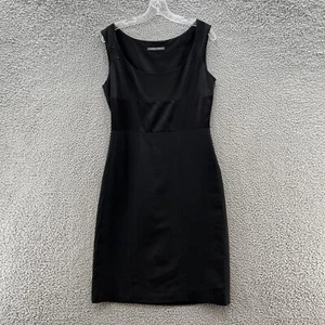 Alberta Ferretti Dress Womens 8 Black Classic Sleeveless Career Sheath LBD Italy - Picture 1 of 17