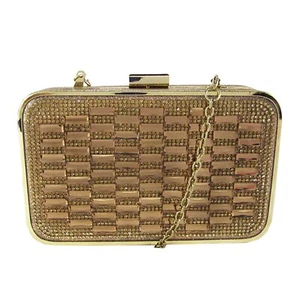 INC International Concepts Roni Minaudiere Faux Leather Clutch/Crossbody Bag - Picture 1 of 4