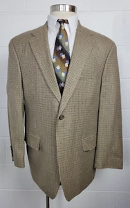 Abrigo deportivo Chaps Ralph Lauren para hombre lana seda pata de gallo cuadros 44R - Imagen 1 de 10