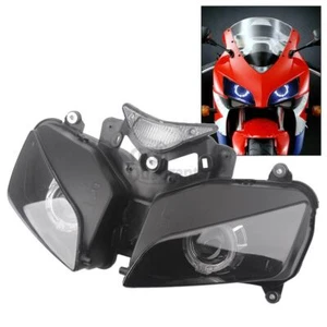 LED Doppelte Engelsaugen Scheinwerfer Frontleuchte Für Honda CBR1000RR 2004-2007 - Picture 1 of 24