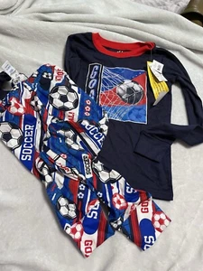 Children’s Place Soccer Pajamas Boys. Red/white/blie. Size 6. New. 4th Of July - Picture 1 of 5