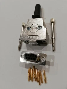 5 x Sub-D, D-Sub Stecker DE-9 female, weiblich ! Metallgehäuse !, VGA, RS-232 - Bild 1 von 1