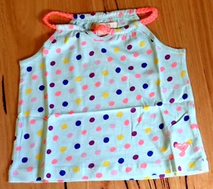 Roxy Girls Printed Top -  GREEN  - SIZES - 3,4 & 5 - NEW - Picture 1 of 7