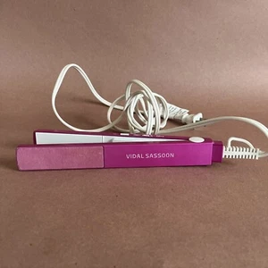 Vidal Sassoon Hair Straightening Tool 1” Adjustable PINK Flat Iron Straightener - Picture 1 of 8