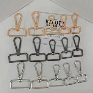 20pcs Metal Swivel Clips Clasps Lobster Trigger Snap Hooks Strapping Bag Handbag - Picture 1 of 43