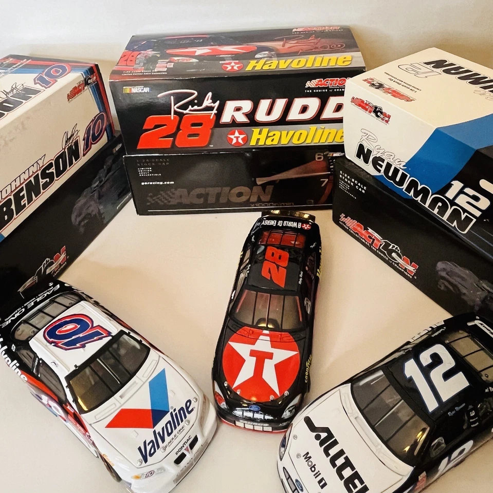 3 Lot Of Race Car  1:24 Diecast Benson 10, Rudd 28 & Newman 12 - Image 1 of 4