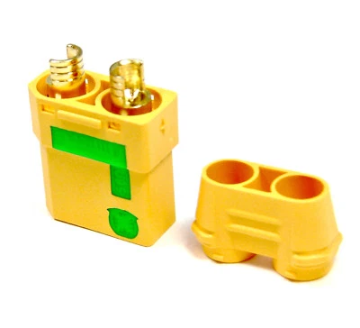 1x Stück XT90S Antiblitz Hochstrom Stecker Female Goldstecker Lipo Akku 90A XT90 - Bild 1 von 4