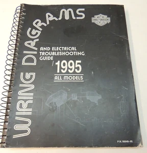 OEM HARLEY 1995 ALL MODELS ELECTRICAL DIAGNOSTIC MANUAL WIRING DIAGRAMS 99948-95 - Foto 1 di 16