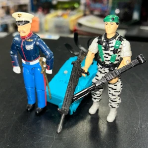Vintage GI Joe 2 Figuren LOT 1987 Gung Ho komplett 1991 Lt Falcon fast komplett - Bild 1 von 9