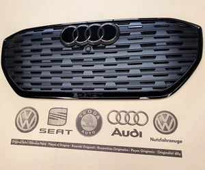 original Audi Q4 Kühlergrill S-Line Grill schwarz glänzend Klavierlack black - Bild 1 von 4
