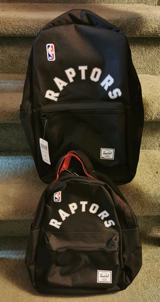 2 NBA Superfan Herschel Toronto Raptors Settlement y mini mochila - NUEVO Foto 1 de 1