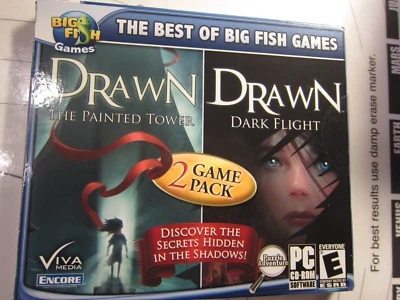 Drawn: The Painted Tower / Dark Flight by Viva Media Encore CD-ROM (2 GAMES) NEW - Image 1 of 2
