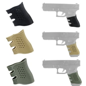 Anti-Slip Tactical Handgun Accessories Holster Protect Cover Grip Glove Rubber - Picture 1 of 11