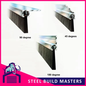 Garage Door Brush Strip - 15 Different Sizes x 3m long, 180⁰, 90⁰ or 45⁰ carrier - Picture 1 of 7