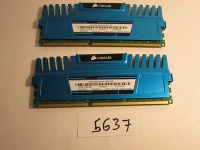 Corsair Vengeance Blue 2X4GB=8Gb PC3-12800 1600Mhz DDR3 DESKTOP MEMORY RAM (5637 - Image 1 of 2