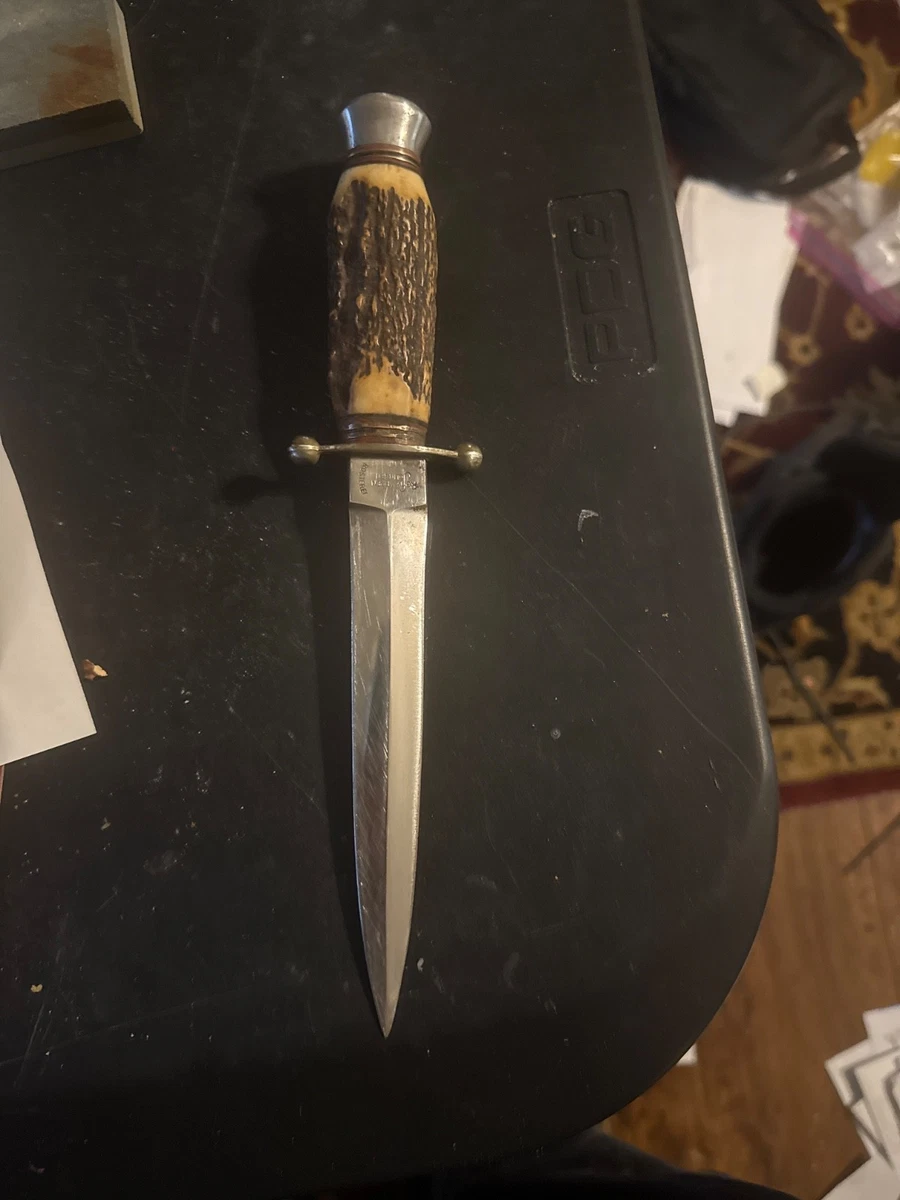 Solingenヴィンテージナイフ Vintage Solingen Knife Bone Handle Orig scabbard Sheath Bowie york