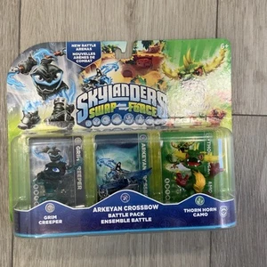 2013 Skylanders Swap Force Battle Pack Grim Creeper Arkeyan Crossbow Thorn Horn - Picture 1 of 9