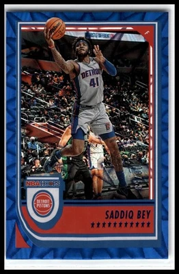 2022-23 Hoops #62 Saddiq Bey  - Blue Laser - Image 1 of 2