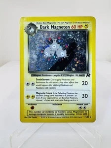 Dark Magneton Team Rocket 11/82 Holograma Raro Con Remolino WOTC Juego de Cartas Coleccionables Pokémon De Colección - Imagen 1 de 8