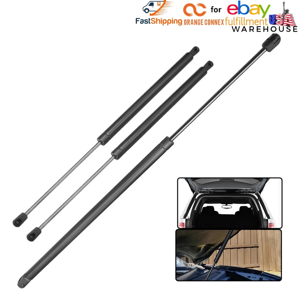 For GMC Acadia  Front Bonnet Hoods + Rear Trunks Tailgate Liftgate Gas Struts - Image 1 of 4