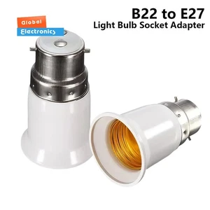 B22 to E27 Light Bulb Socket Adapter Bayonet to Screw Lamp Base Converter - Picture 1 of 11
