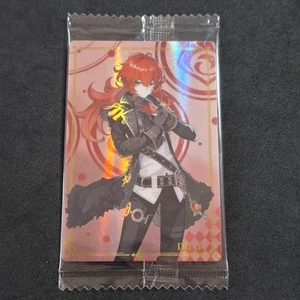 Diluc R 21 Genshin Impact Bandai Japanese Wafer Card Sealed  - Picture 1 of 2