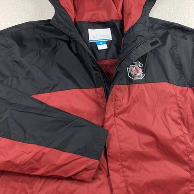Columbia Cortavientos Sudadera con Capucha Para Hombre Grande Cremallera Completa Carolina Gamecocks USC Omni Tech Foto 1 de 4