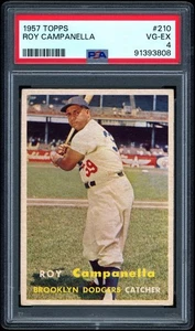 1957 Topps #210 Roy Campanella PSA 4 CENTERED & NO CREASES - Picture 1 of 2