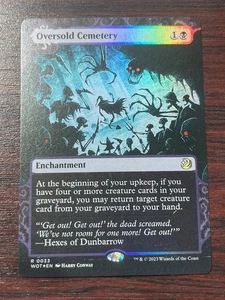 1x FOIL OVERSOLD CEMETERY - Eldraine -  MTG - Magic the Gathering - Picture 1 of 1