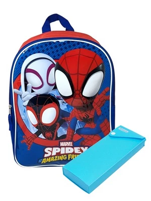 Spidey & Friends Backpack 15" Marvel w/ Sliding Pencil Case Set - Image 1 of 4