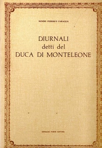 Faraglia, Nuntius Friedrich. Sprüche Tagebücher des Herzogs von Monteleone - Bild 1 von 2