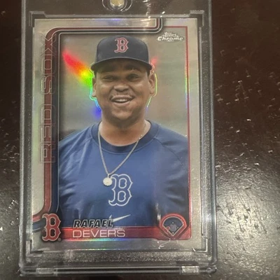 2025 Topps Chrome Rafael Devers #127 Image Photo Variation Short Print Red Sox - Image 1 of 4