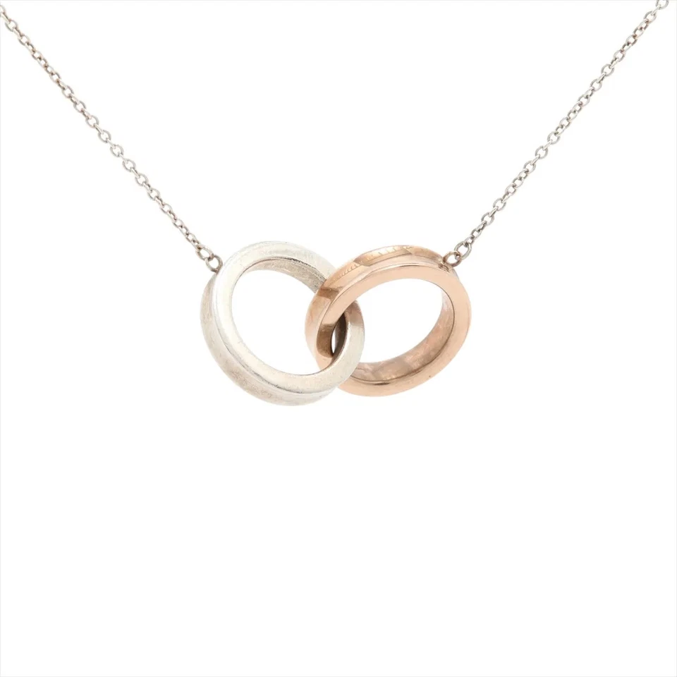 Colar círculo intertravado Tiffany 1837 Rubedo metal × SV925 5,0 g prata - Imagem 1 de 4