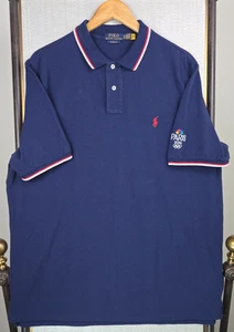 POLO RALPH LAUREN x PARIS OLYMPICS Mens Size XL Cotton Polo Shirt Short Sleeve - Picture 1 of 12
