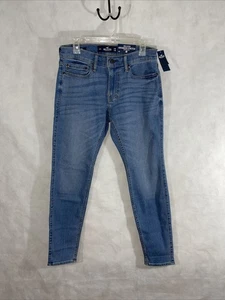 Hollister Advanced Stretch Super Skinny Jeans blau 30 x 30 Neu mit Etikett BESCHREIBUNG LESEN - Bild 1 von 12