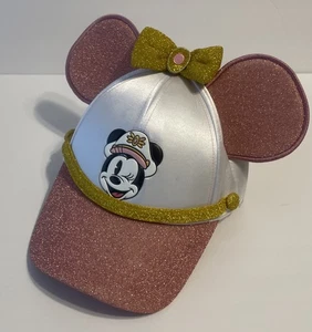 Disney Cruise Line Oro Rosa Brillante Orejas de Ratón Gorra Sombrero Minnie Mouse. - Imagen 1 de 7